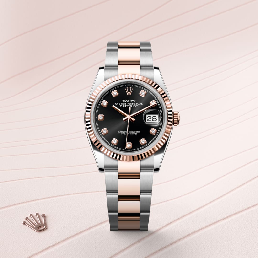 rolex Datejust in Everose Rolesor - combination of Oystersteel and Everose gold, M126231-0020 - Globaltimepieces