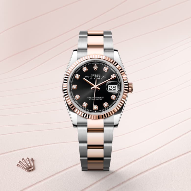 rolex Datejust in Everose Rolesor - combination of Oystersteel and Everose gold, M126231-0020 - Globaltimepieces