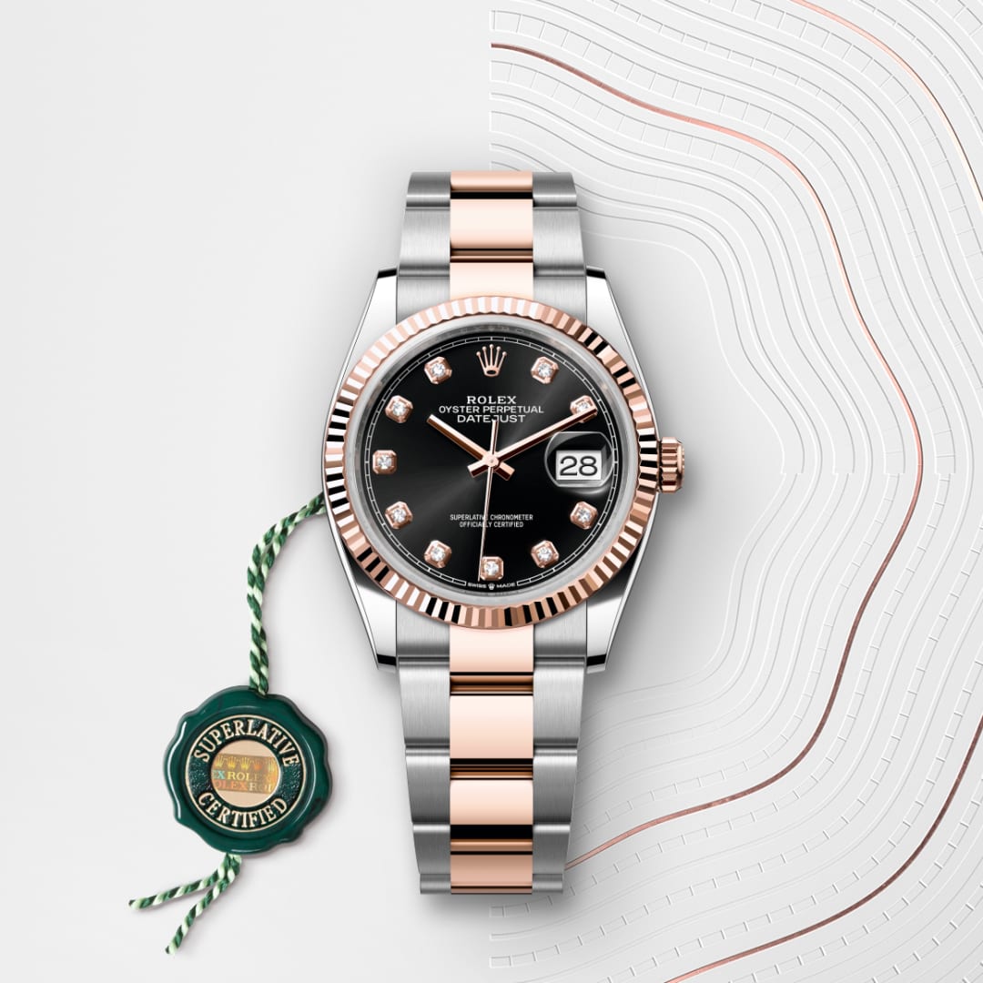 rolex Datejust in Everose Rolesor - combination of Oystersteel and Everose gold, M126231-0020 - Globaltimepieces
