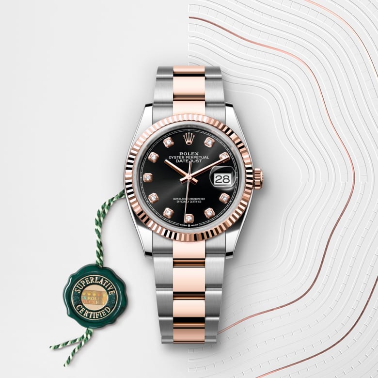 rolex Datejust in Everose Rolesor - combination of Oystersteel and Everose gold, M126231-0020 - Globaltimepieces