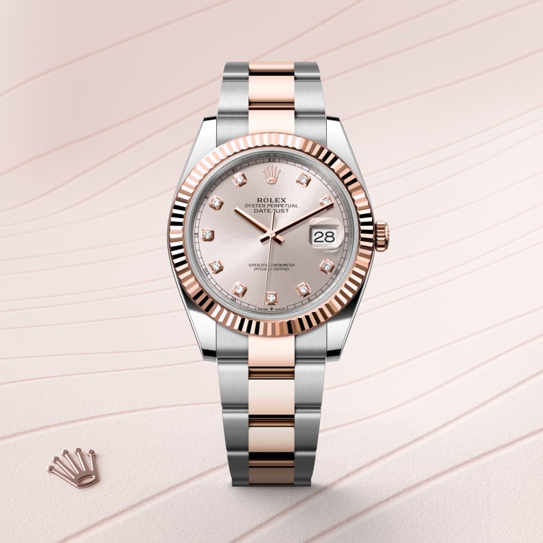 rolex Datejust in Everose Rolesor - combination of Oystersteel and Everose gold, M126331-0007 - Globaltimepieces