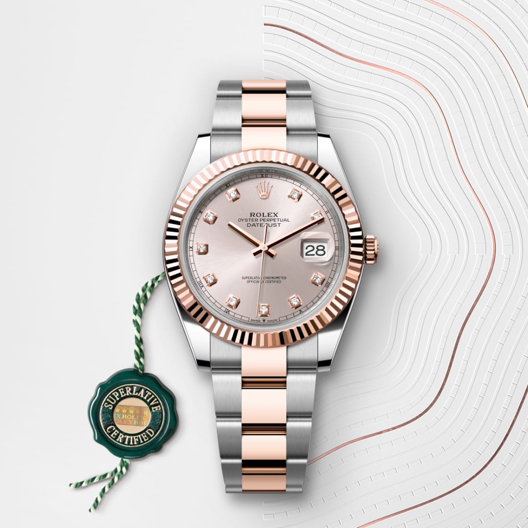 rolex Datejust in Everose Rolesor - combination of Oystersteel and Everose gold, M126331-0007 - Globaltimepieces