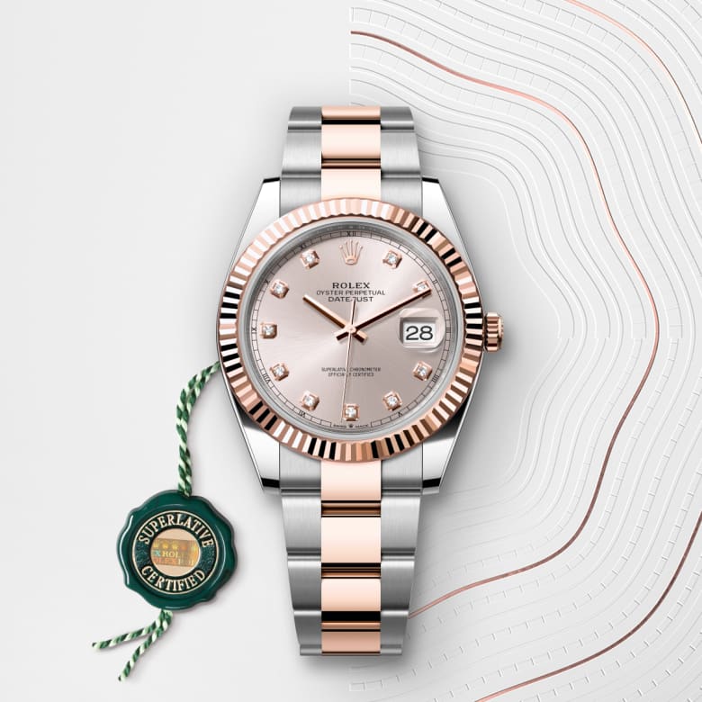 rolex Datejust in Everose Rolesor - combination of Oystersteel and Everose gold, M126331-0007 - Globaltimepieces