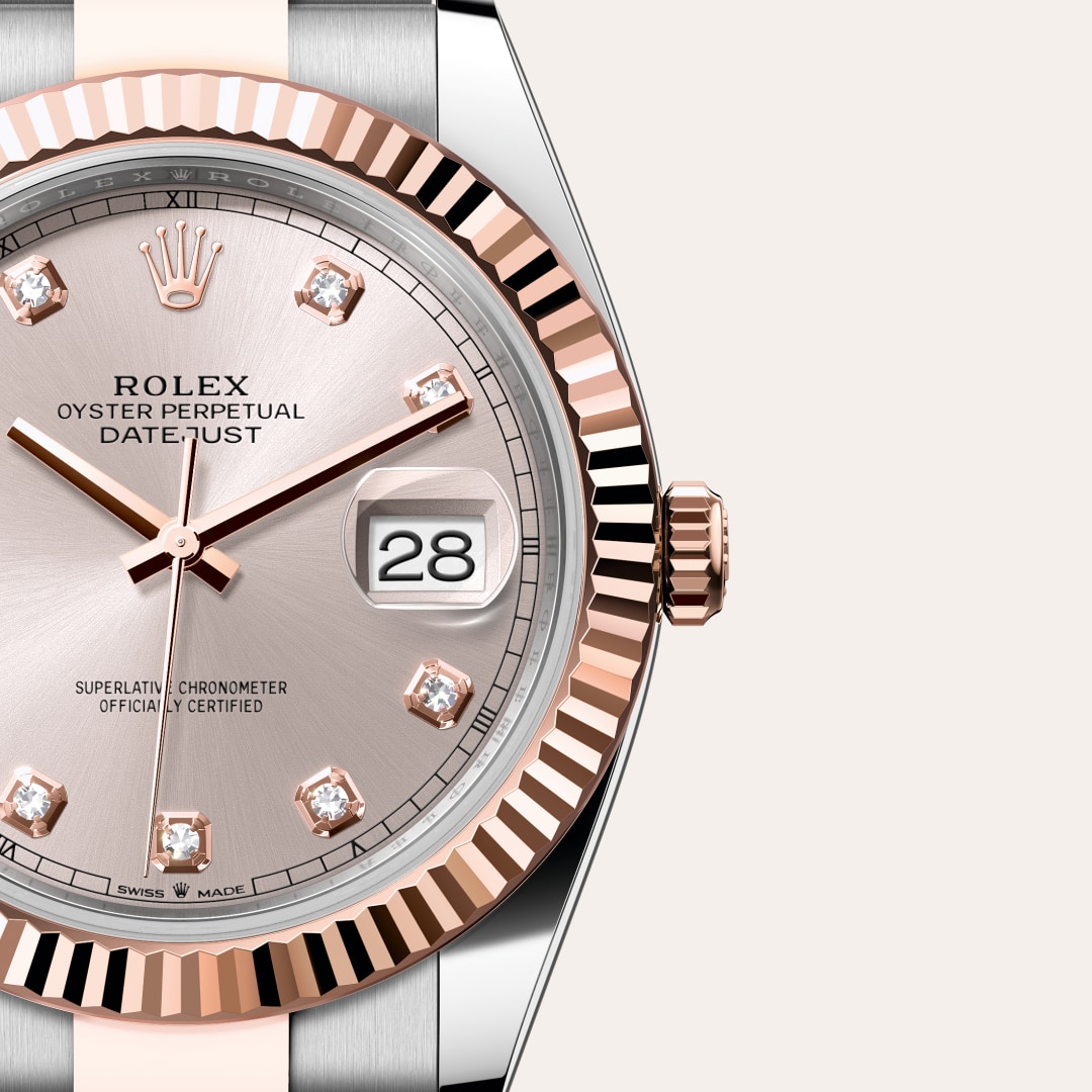 rolex Datejust in Everose Rolesor - combination of Oystersteel and Everose gold, M126331-0007 - Globaltimepieces