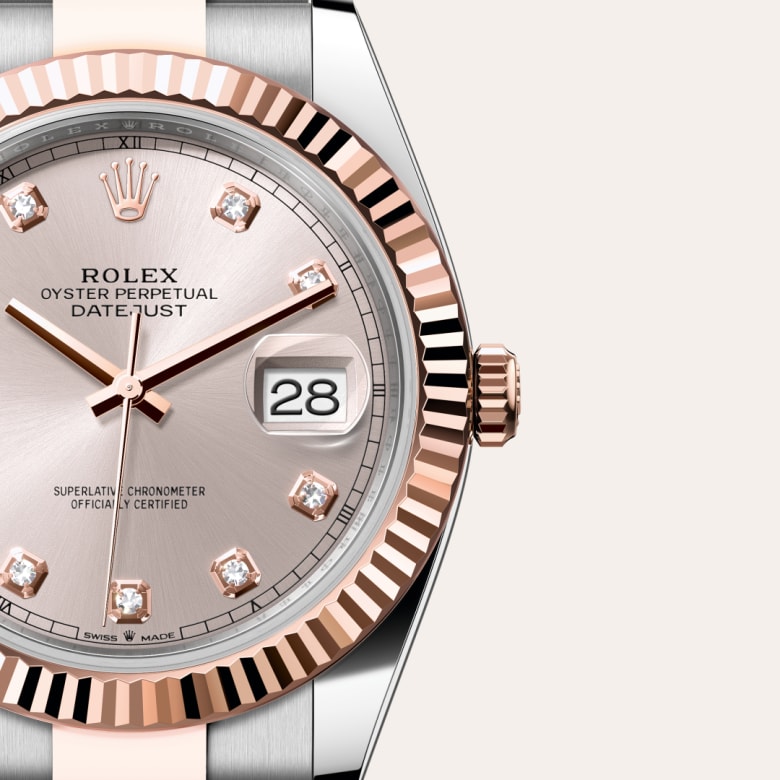 rolex Datejust in Everose Rolesor - combination of Oystersteel and Everose gold, M126331-0007 - Globaltimepieces