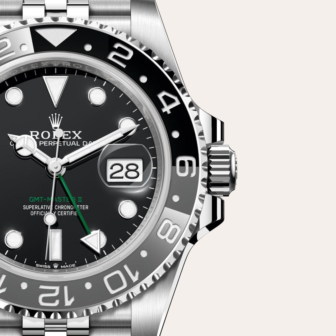 rolex GMT-Master II in Oystersteel, M126710GRNR-0003 - Globaltimepieces