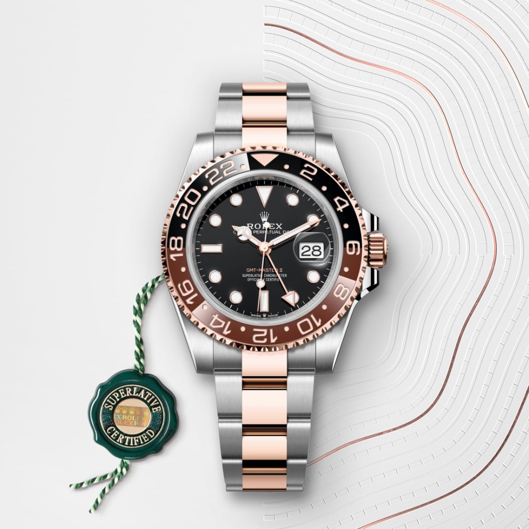 rolex GMT-Master II in Everose Rolesor - combination of Oystersteel and Everose gold, M126711CHNR-0002 - Globaltimepieces