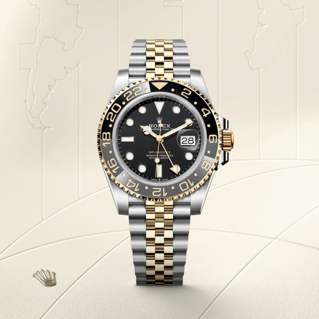 Rolex GMT-Master II腕錶黃金鋼（蠔式鋼與黃金的組合）款，M126713GRNR-0001 - Globaltimepieces