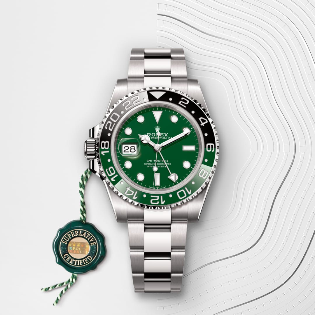 rolex GMT-Master II in 18 ct white gold, M126729VTNR-0001 - Globaltimepieces