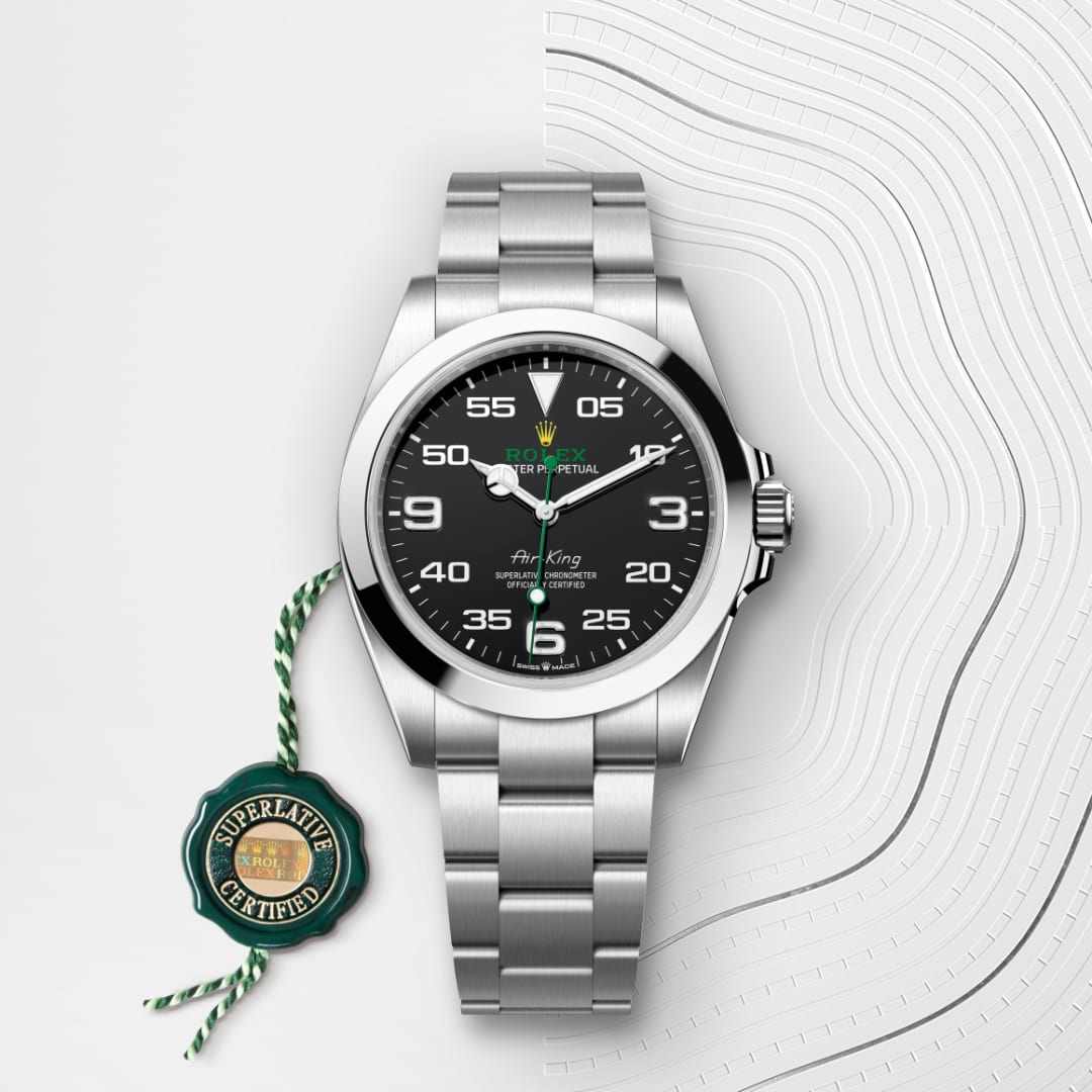 rolex Air-King in Oystersteel, M126900-0001 - Globaltimepieces