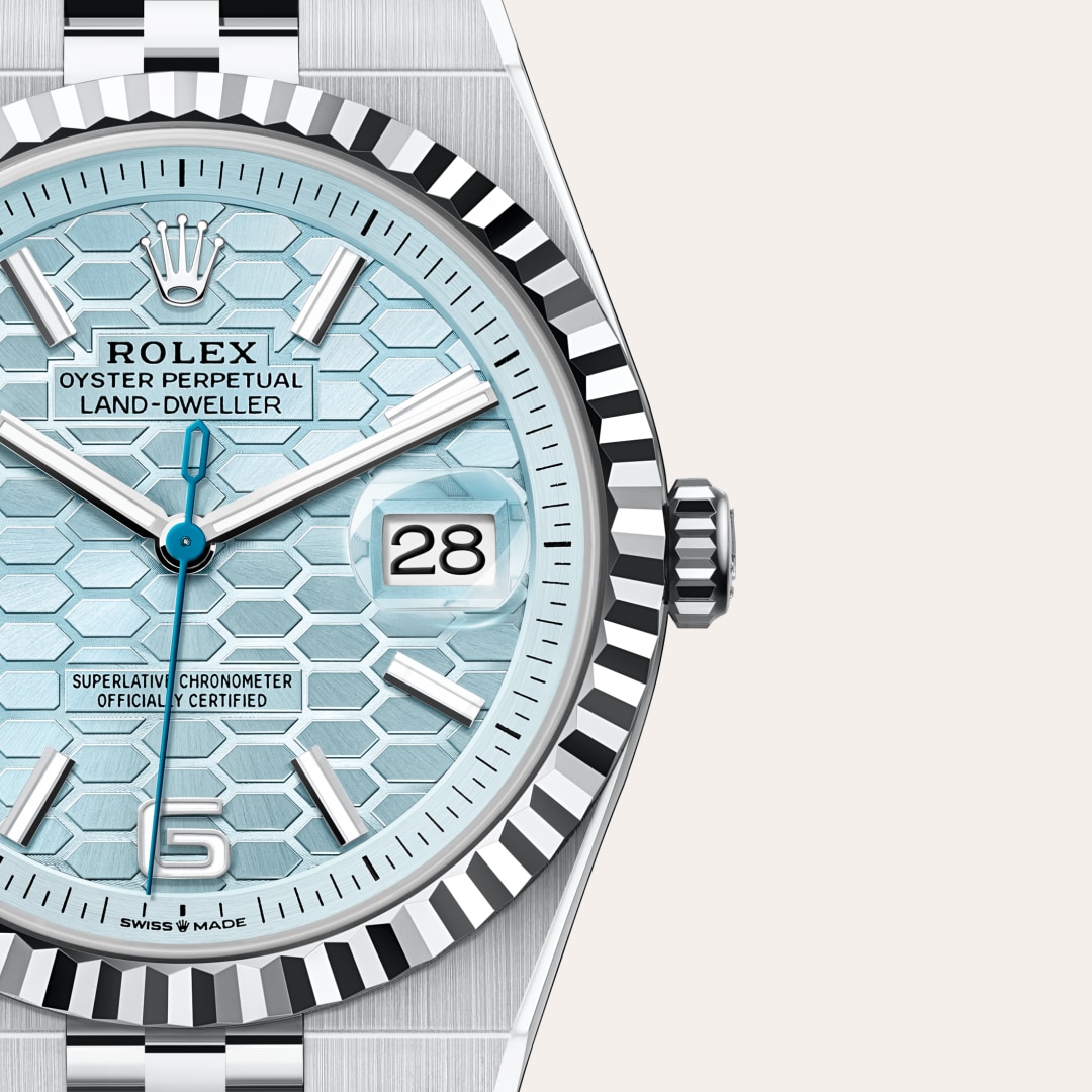 rolex Land-Dweller in Platinum, M127336-0001 - Globaltimepieces