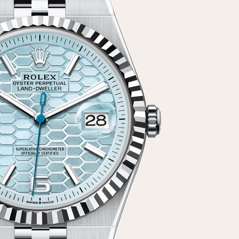 rolex Land-Dweller in Platinum, M127336-0001 - Globaltimepieces