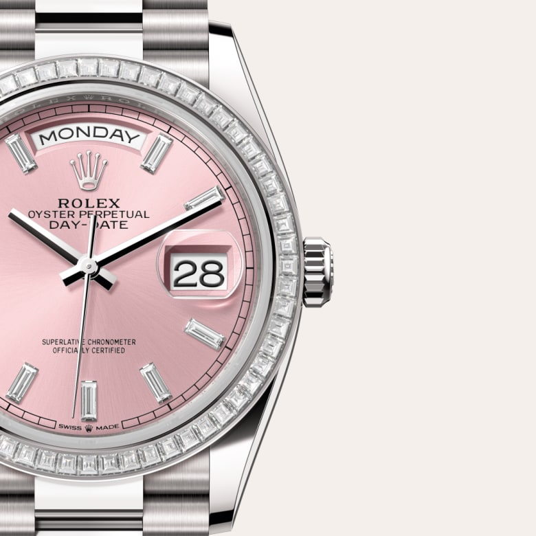 rolex Day-Date in 18 ct white gold, M128399TBR-0029 - Globaltimepieces