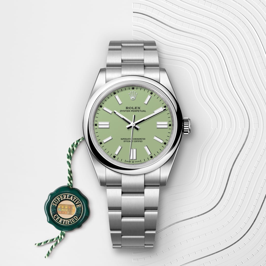 rolex Oyster Perpetual in Oystersteel, M134300-0006 - Globaltimepieces