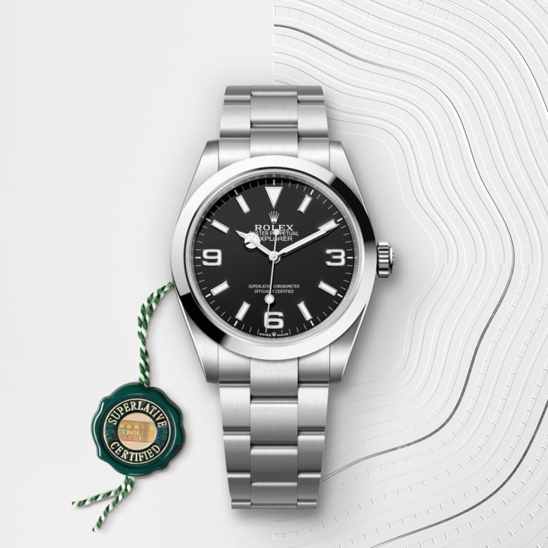 rolex Explorer in Oystersteel, M224270-0001 - Globaltimepieces