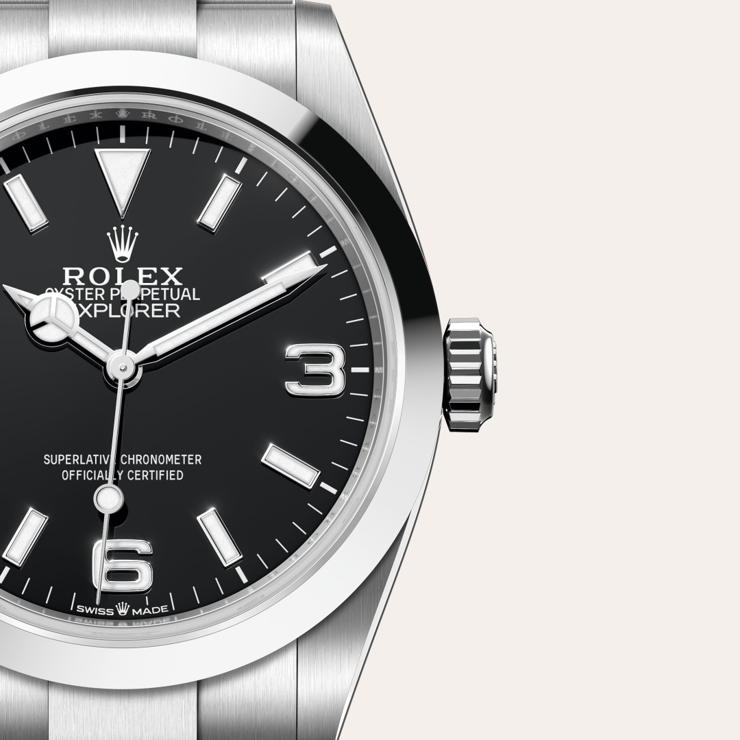 rolex Explorer in Oystersteel, M224270-0001 - Globaltimepieces