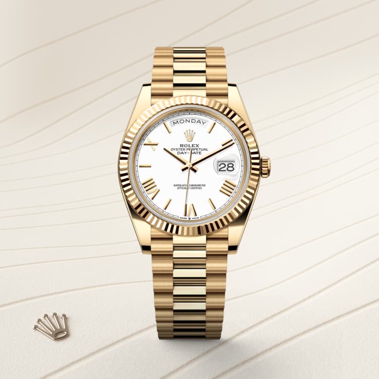 rolex Day-Date in 18 ct yellow gold, M228238-0042 - Globaltimepieces
