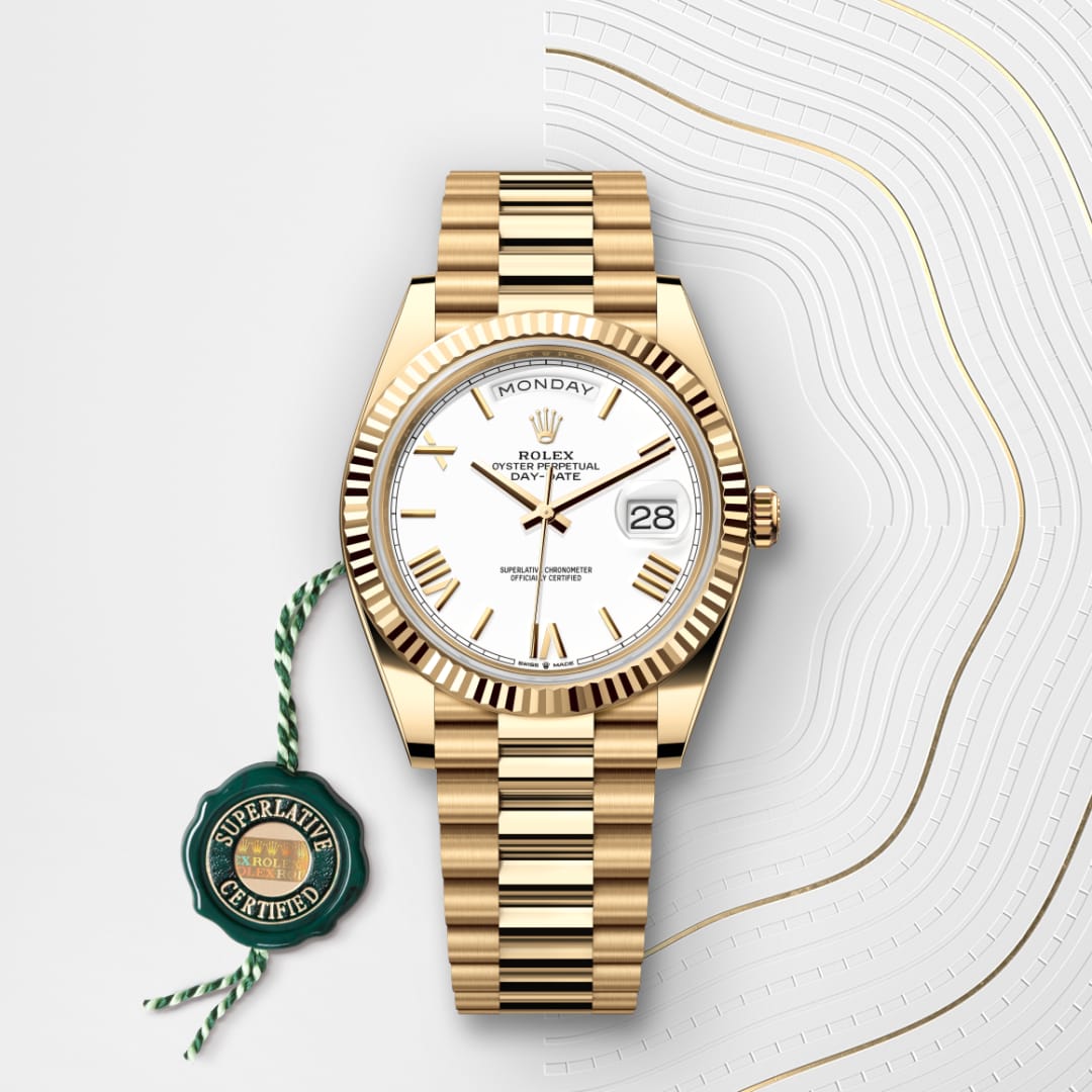 rolex Day-Date in 18 ct yellow gold, M228238-0042 - Globaltimepieces