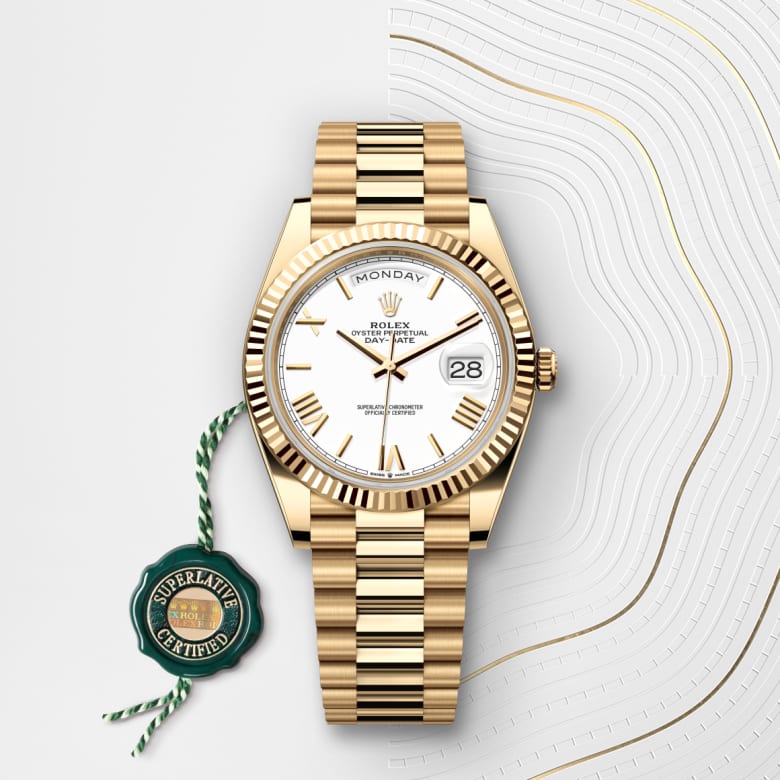 rolex Day-Date in 18 ct yellow gold, M228238-0042 - Globaltimepieces