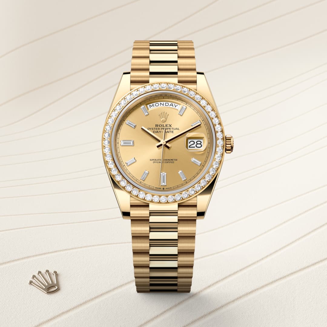 rolex Day-Date in 18 ct yellow gold, M228348RBR-0002 - Globaltimepieces