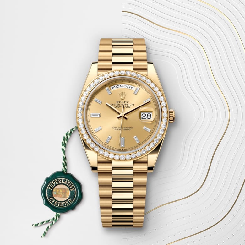 rolex Day-Date in 18 ct yellow gold, M228348RBR-0002 - Globaltimepieces
