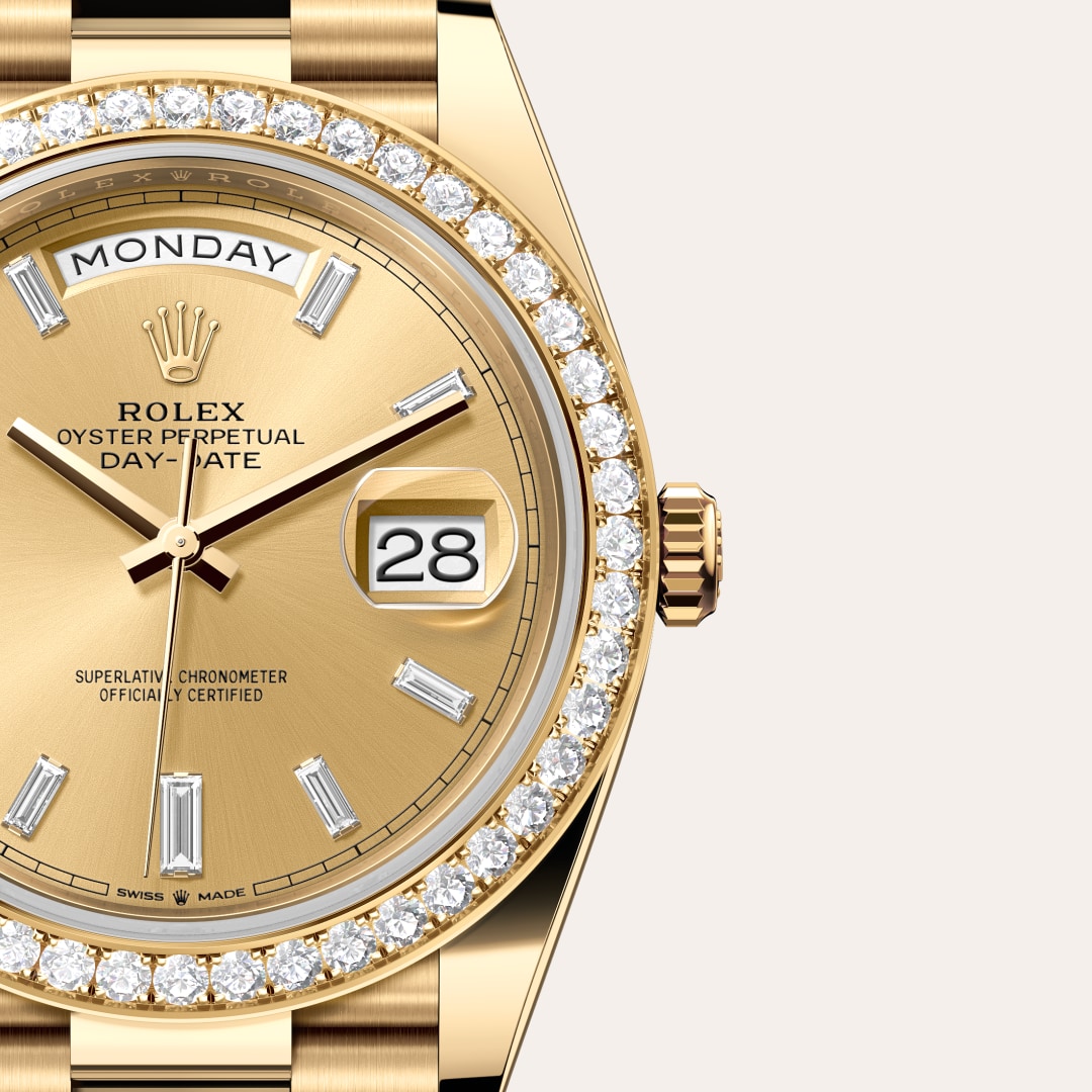 rolex Day-Date in 18 ct yellow gold, M228348RBR-0002 - Globaltimepieces