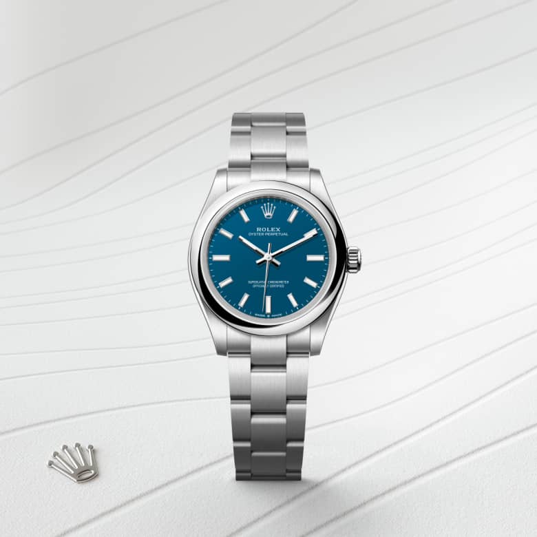 rolex Oyster Perpetual in Oystersteel, M277200-0017 - Globaltimepieces