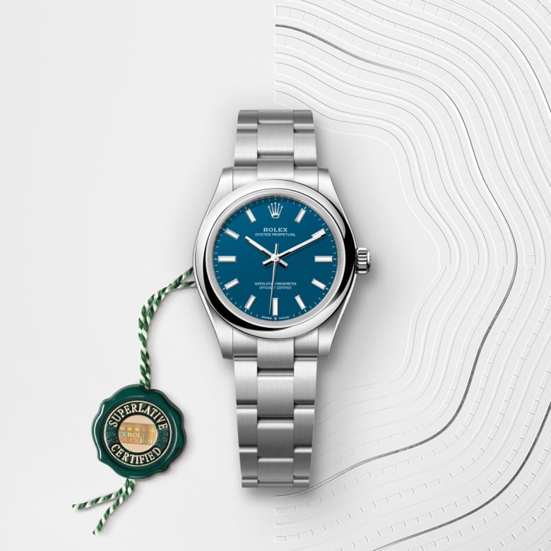 rolex Oyster Perpetual in Oystersteel, M277200-0017 - Globaltimepieces