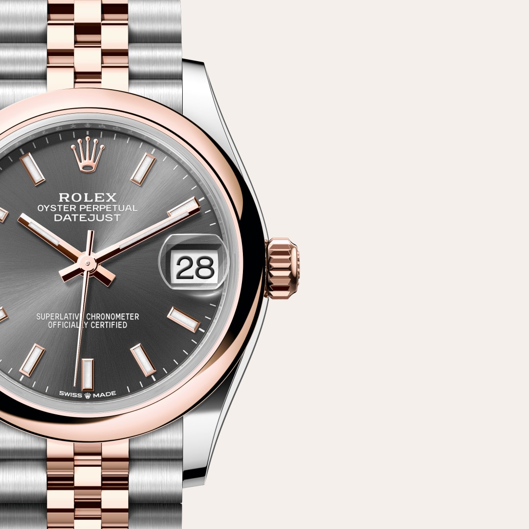rolex Datejust in Everose Rolesor - combination of Oystersteel and Everose gold, M278241-0018 - Globaltimepieces