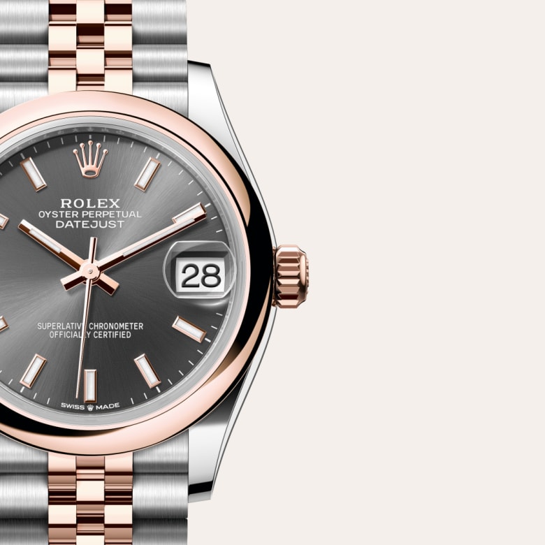 rolex Datejust in Everose Rolesor - combination of Oystersteel and Everose gold, M278241-0018 - Globaltimepieces