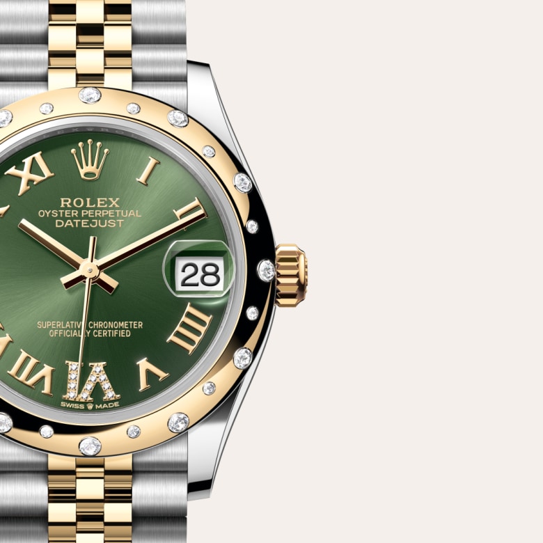 rolex Datejust in Yellow Rolesor - combination of Oystersteel and yellow gold, M278343RBR-0016 - Globaltimepieces