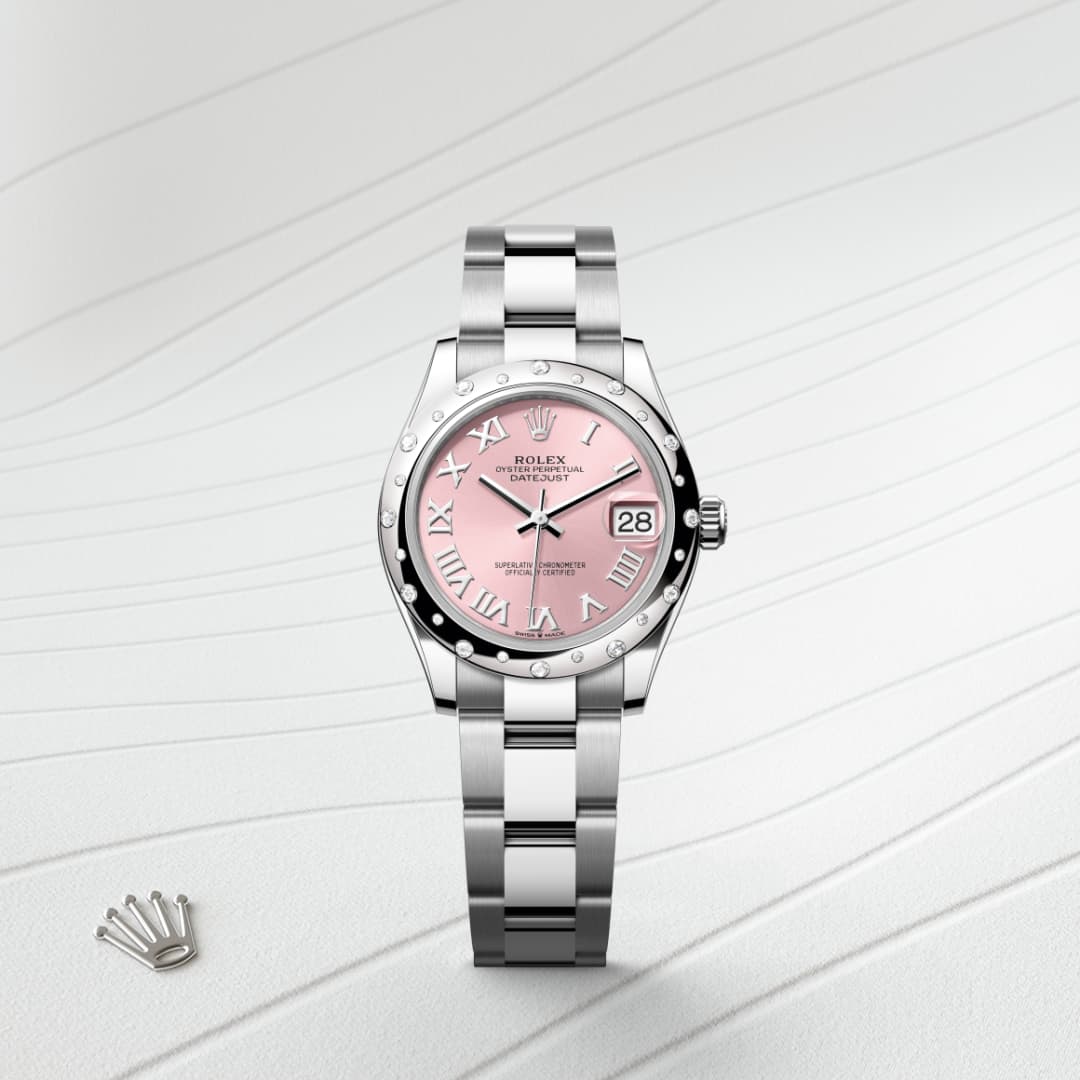 Rolex Datejust腕錶白色黃金鋼（蠔式鋼與白色黃金的組合）款，M278344RBR-0021 - Globaltimepieces