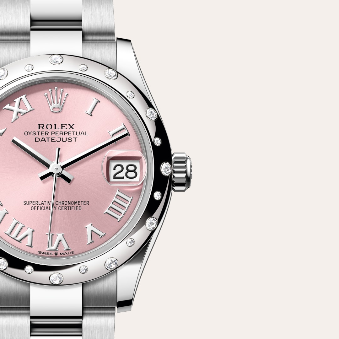 Rolex Datejust腕錶白色黃金鋼（蠔式鋼與白色黃金的組合）款，M278344RBR-0021 - Globaltimepieces