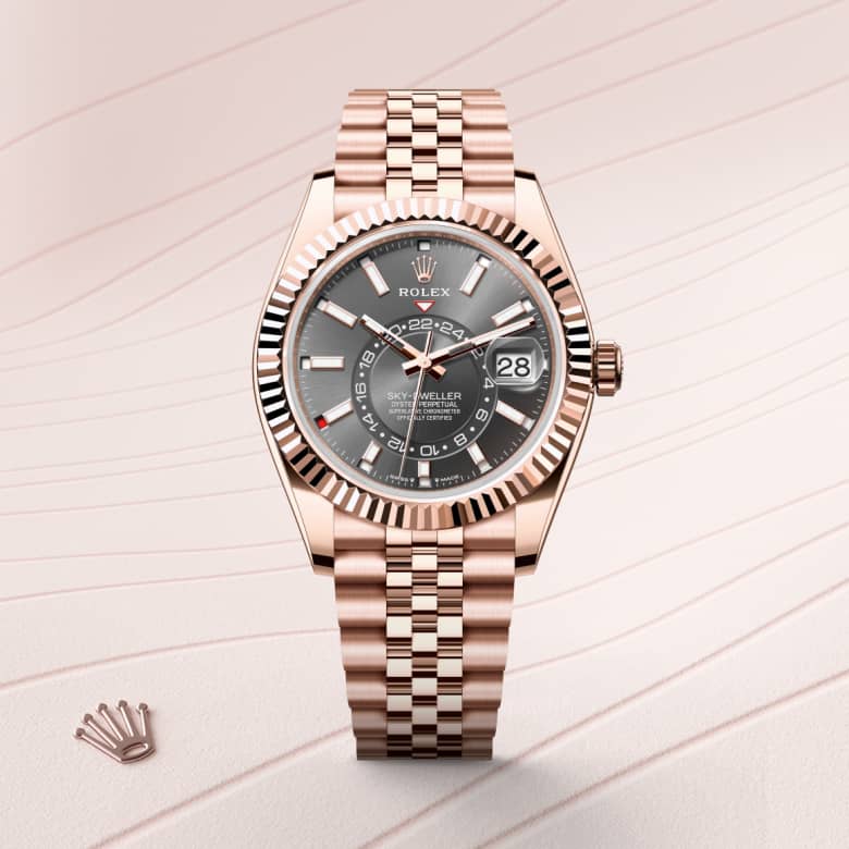 rolex Sky-Dweller in 18 ct Everose gold, M336935-0008 - Globaltimepieces