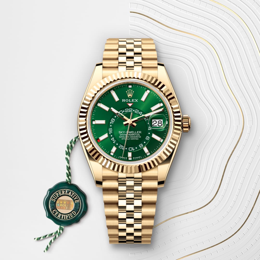 rolex Sky-Dweller in 18 ct yellow gold, M336938-0008 - Globaltimepieces