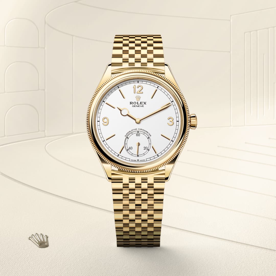 rolex 1908 in 18 ct yellow gold, M52508-0008 - Globaltimepieces