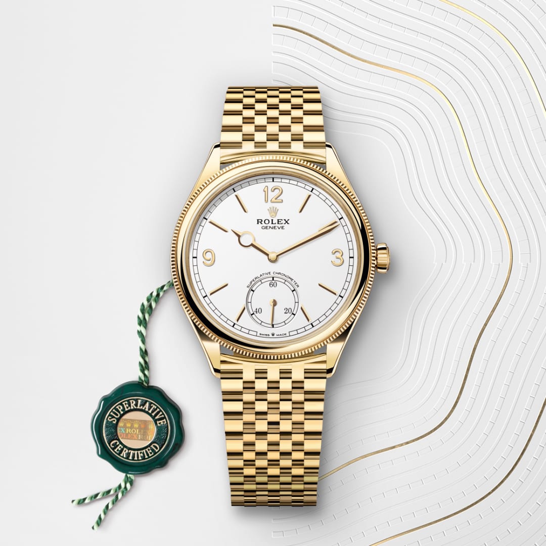 rolex 1908 in 18 ct yellow gold, M52508-0008 - Globaltimepieces