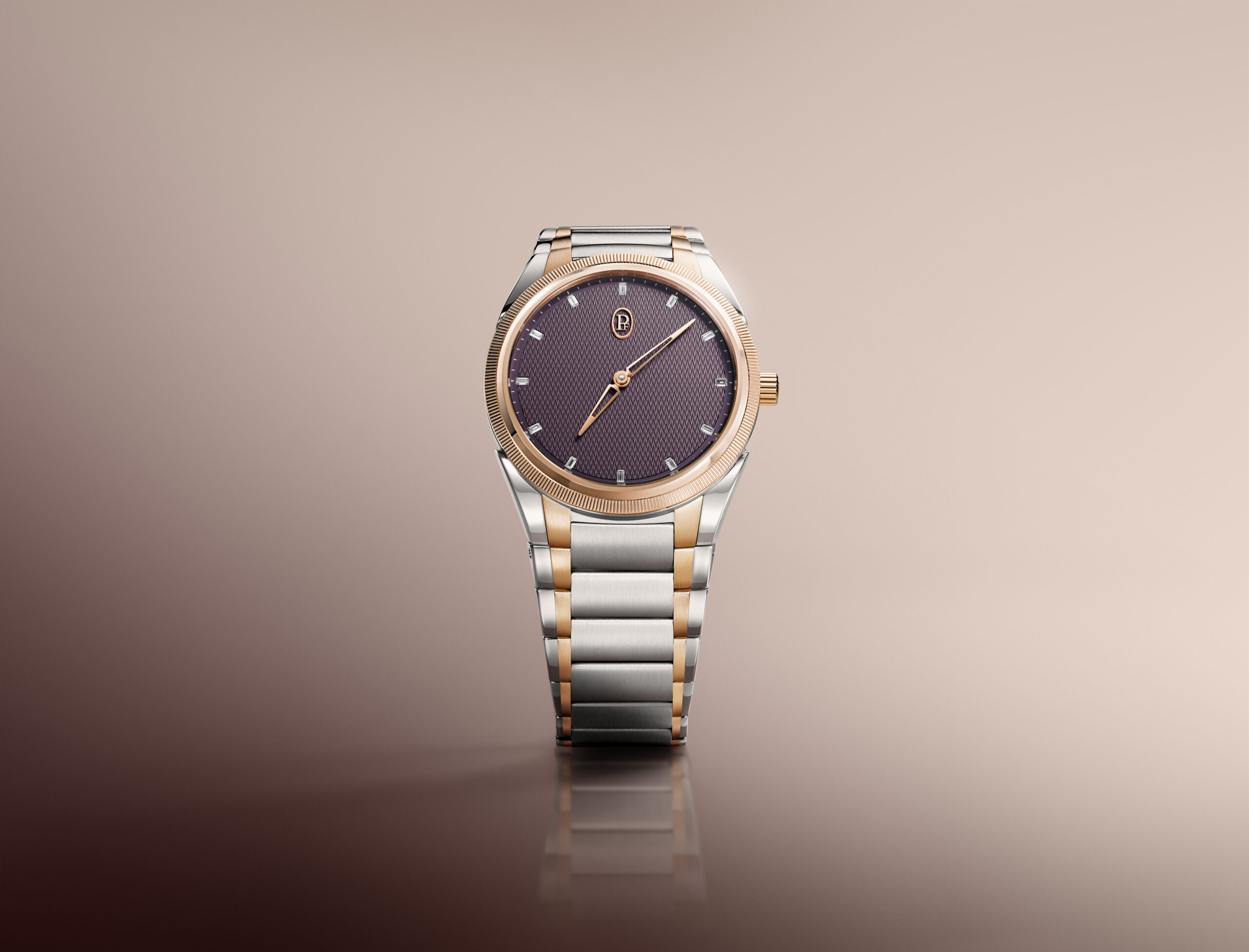 PARMIGIANI FLEURIER TONDA PF AUTOMATIC 36MM STEEL ROSE GOLD DEEP RUBY