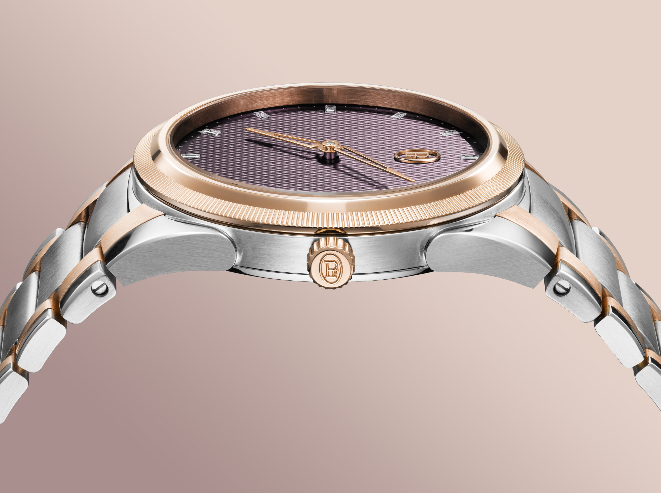 PARMIGIANI FLEURIER TONDA PF AUTOMATIC 36MM STEEL ROSE GOLD DEEP RUBY