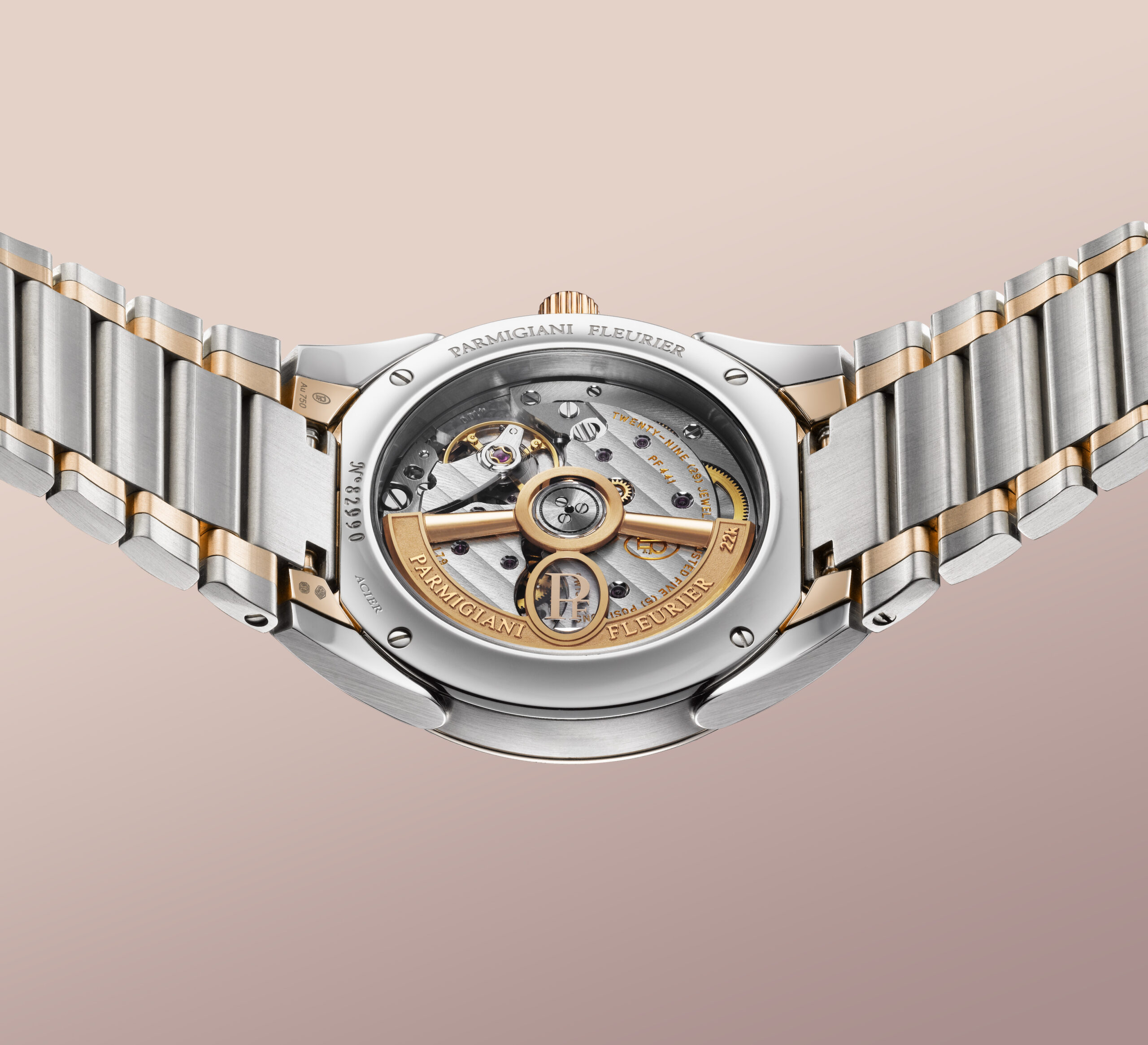 PARMIGIANI FLEURIER TONDA PF AUTOMATIC 36MM 精钢玫瑰金深红宝石