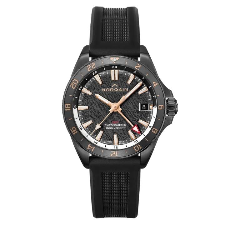 Adventure NEVEREST GMT DLC Black & 5N Ceramic Ring Black Glacier Dial