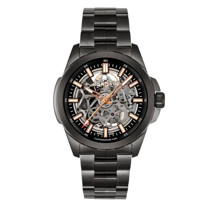 Independence 42mm DLC Skeleton Gold Indexes