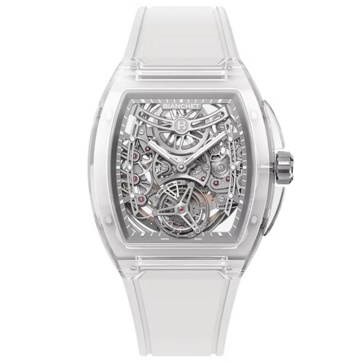 FLYING TOURBILLON ULTRAFINO Skeleton Sapphire White