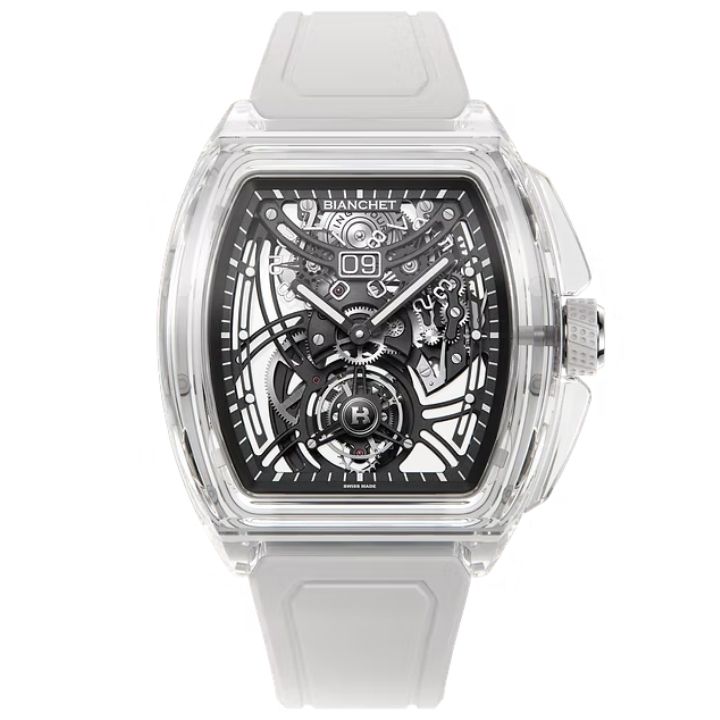 Flying Tourbillon Grande Date Sapphire White