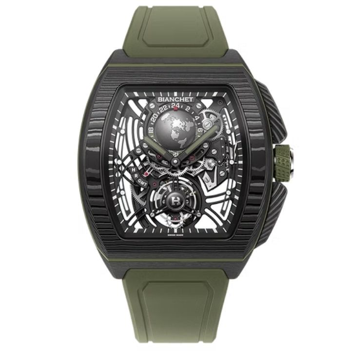 Flying Tourbillon Sport GMT Carbon Fern Green