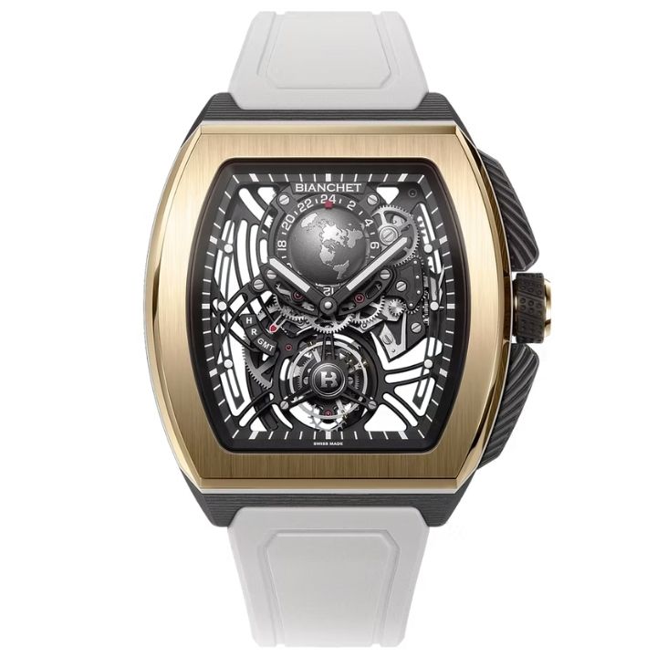 Flying Tourbillon Grande Date Hybrid Gold