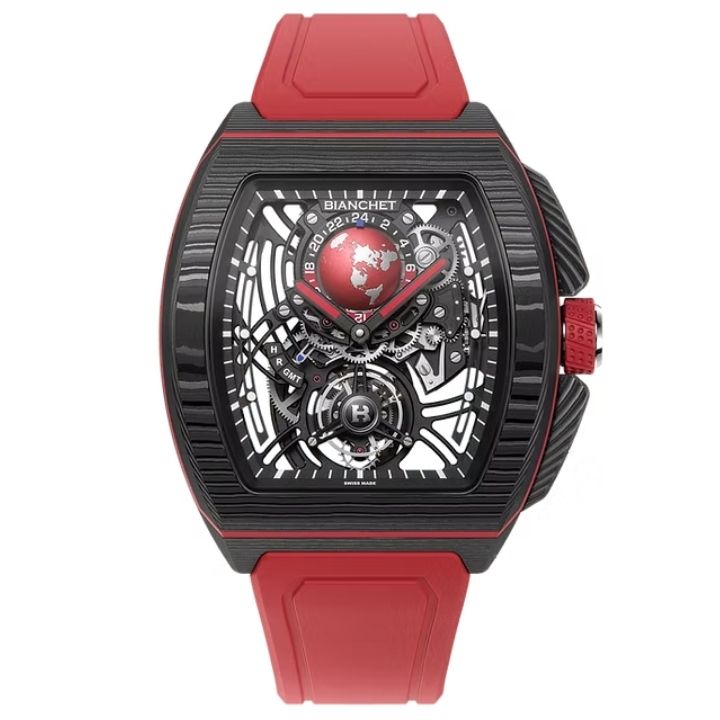 Flying Tourbillon Sport GMT Carbon Red
