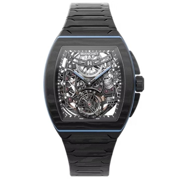 Flying Tourbillon UltraFino Skeleton Carbon Sky Blue