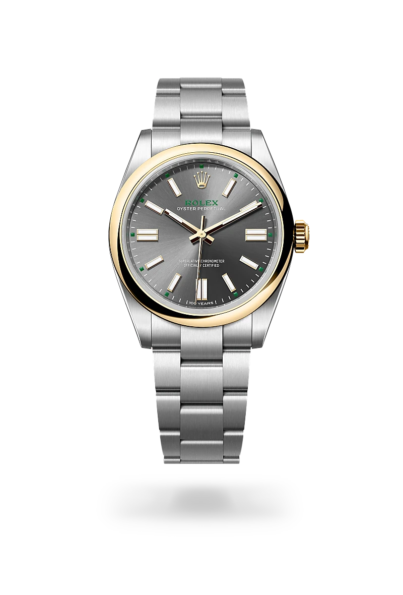 Rolex Oyster Perpetual 41 in Yellow Rolesor - combination of Oystersteel and yellow gold, M134303-0001 - Global Timepieces