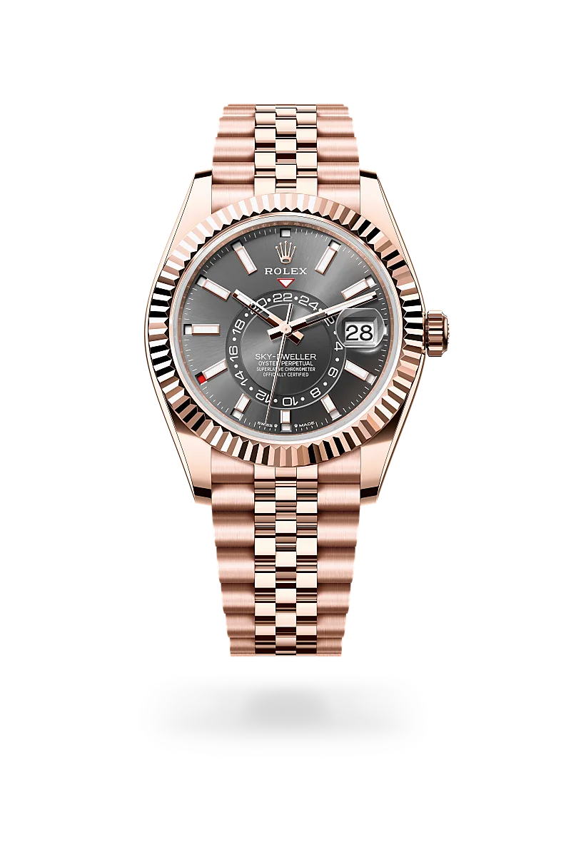 Rolex Sky-Dweller in 18 ct Everose gold, M336935-0008 - Global Timepieces